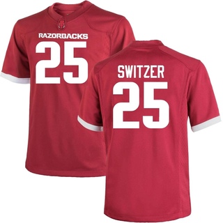 Anthony Switzer Game Men's Arkansas Razorbacks Cardinal Football Jersey