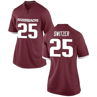 Anthony Switzer Replica Red Women's Arkansas Razorbacks Football Jersey