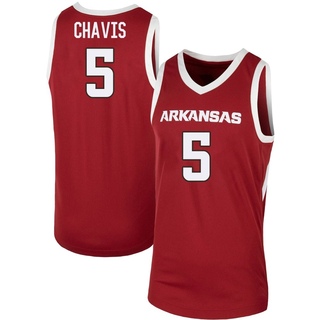 Casmir Chavis Replica Men's Arkansas Razorbacks Cardinal Basketball Jersey