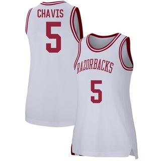 Casmir Chavis Replica White Women's Arkansas Razorbacks Basketball Jersey