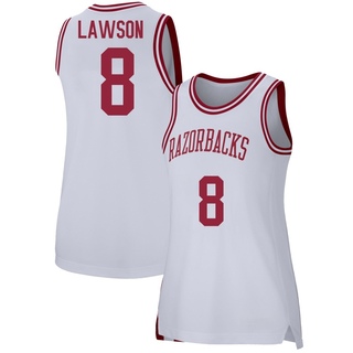 Chandler Lawson Replica White Women's Arkansas Razorbacks Basketball Jersey
