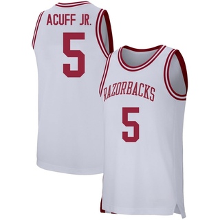 Darius Acuff Jr. Replica White Youth Arkansas Razorbacks Basketball Jersey
