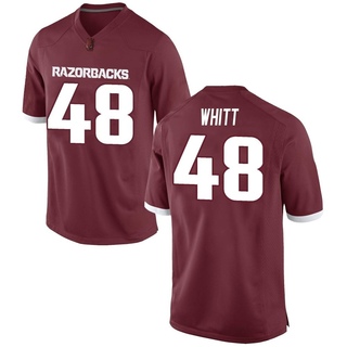 Joseph Whitt Game Red Men's Arkansas Razorbacks Football Jersey