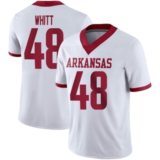 Joseph Whitt Game White Men's Arkansas Razorbacks Alternate Football Jersey