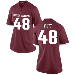 Joseph Whitt Replica Red Women's Arkansas Razorbacks Football Jersey