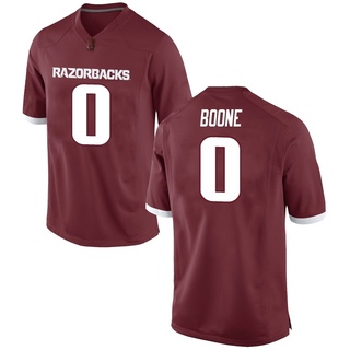 Justus Boone Game Red Youth Arkansas Razorbacks Football Jersey
