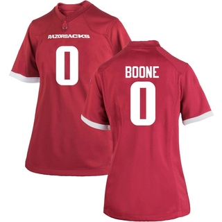 Justus Boone Replica Women's Arkansas Razorbacks Cardinal Football Jersey