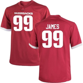 Kaleb James Replica Men's Arkansas Razorbacks Cardinal Football Jersey