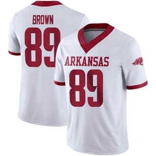 Khafre Brown Game White Youth Arkansas Razorbacks Alternate Football Jersey
