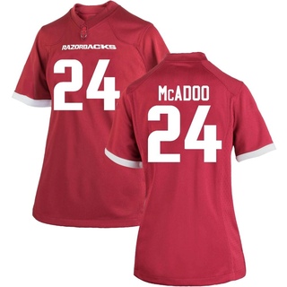 Quincey McAdoo Replica Women's Arkansas Razorbacks Cardinal Football Jersey