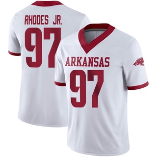 Quincy Rhodes Jr. Game White Youth Arkansas Razorbacks Alternate Football Jersey