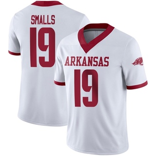 Shakur Smalls Game White Youth Arkansas Razorbacks Alternate Football Jersey