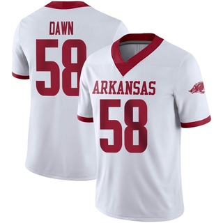 Tim Dawn Game White Youth Arkansas Razorbacks Alternate Football Jersey