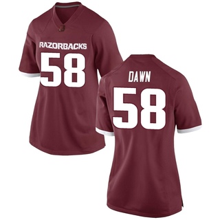 Tim Dawn Replica Red Women's Arkansas Razorbacks Football Jersey